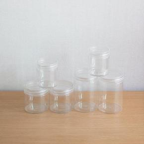 투명 플라스틱 원통 용기 공병 다용도 케이스 슬통 소분통 3size X ( 10매입 )