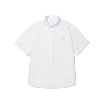 커버낫 피그먼트 옥스포드 하프 셔츠 화이트 CO2402SS01WH