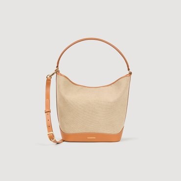 산드로 [25SS 시즌오프 30%] TANGOSO 캔버스 버킷백 SF25S3FBS1883