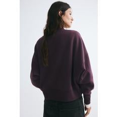 오버사이즈 스웨트셔츠 다크 퍼플 1322975006