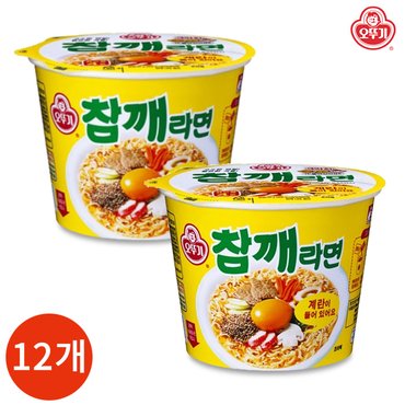  오뚜기 참깨라면 큰컵 110g x 12개