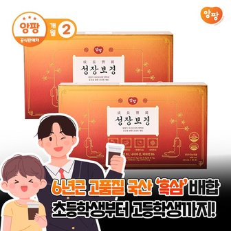 앙팡 성장보경 성장기 어린이 홍삼 유아 키즈 흑삼 청소년 영양제 20ml 30포 2박스