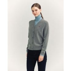 [24FW] [SOFT CASHMERE] 브이넥 울 캐시미어 가디건 그레  HSSW4D901G2