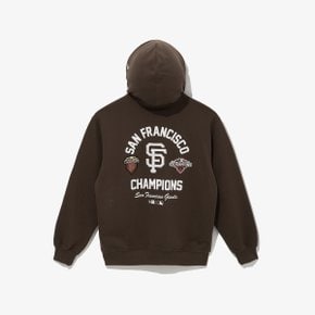 MLB 샌프란시스코 자이언츠 패치드 후드 브라운 14742029