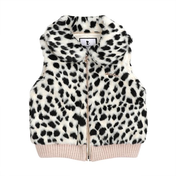 [여주점] 아이보리 달마시안 퍼 베스트 (Q15DBV010)