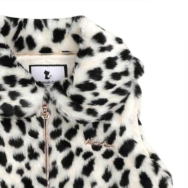 [여주점] 아이보리 달마시안 퍼 베스트 (Q15DBV010)