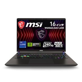 코어 i9 HX 및 RTX 4080 MSI PC 벡터16hx corei9hx wqxga240hz32GB1TB 윈도우 (13세대)