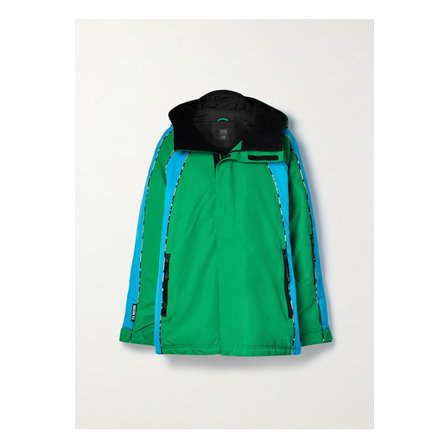 P.E NATION Park City Hooded Padded Color-block Recycled-canvas Ski Jacket 그린 43769801098470776