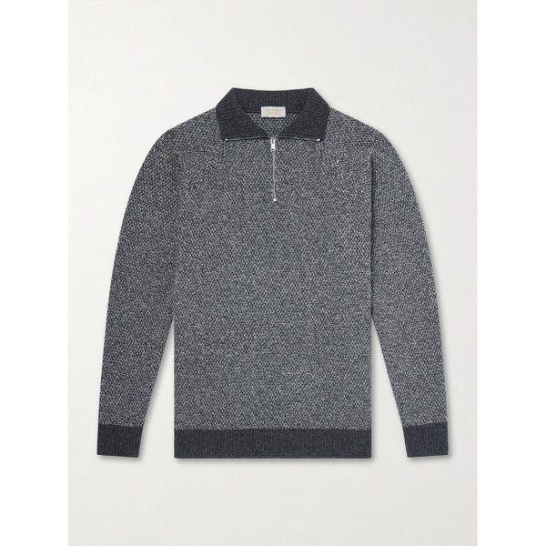 캐시미어 울 블렌드 하프 집업 스웨터 46376663163110683