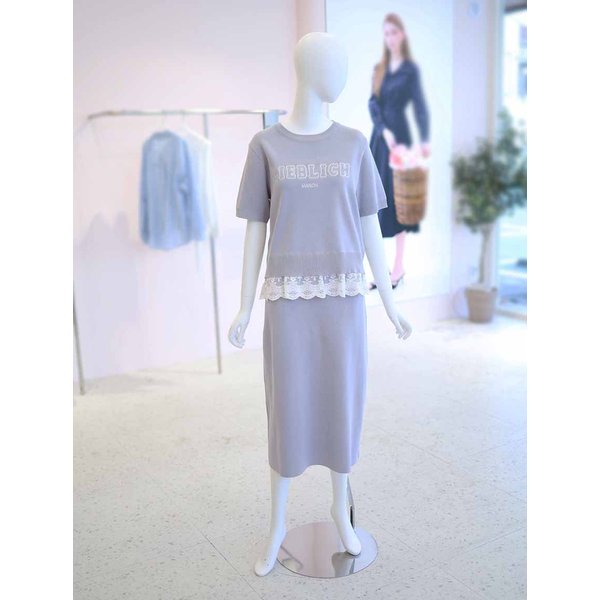 [여주점] 여성 레이스 패치 니트 코디 세트 YK6MO303