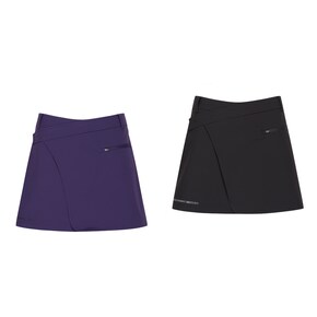 (421F3PC201) 26F/W 여성 언발란스 랩 스타일 큐롯스커트