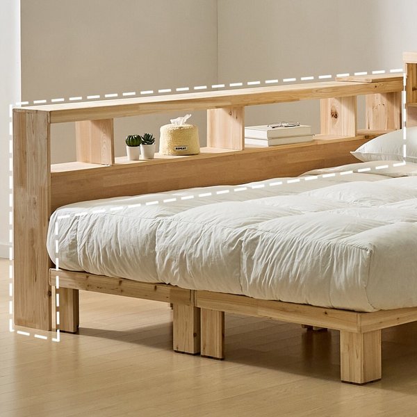 [착불]아이앤 루벨린 삼나무 사이드 높은 선반 와이드 2000