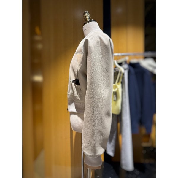 [시흥점] 여성 메탈 장식 포인트 루즈핏 블루종 점퍼(ES1JJ100)