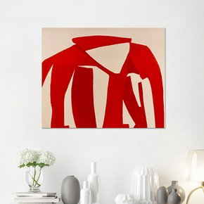 풍수 인테리어 동물 그림 벽장식 유화 거실 코끼리액자 (50x60cm)