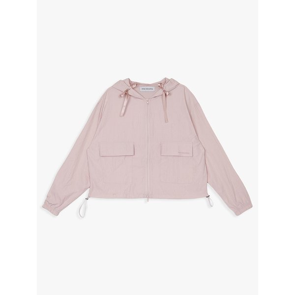 TWO-WAY STRING WIND BREAKER_PINK