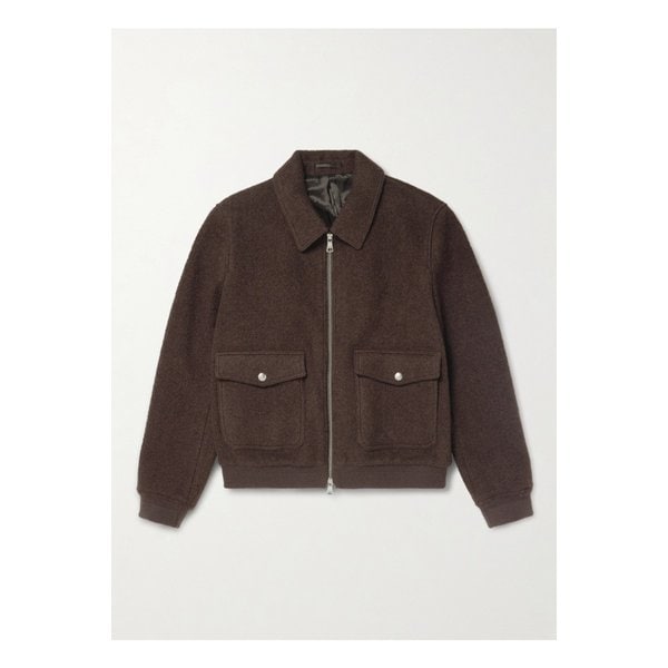 미스터 피 울 혼방 부클레 블루종 재킷 브라운 46376663162889288