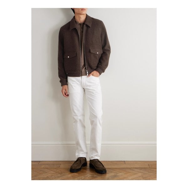 미스터 피 울 혼방 부클레 블루종 재킷 브라운 46376663162889288