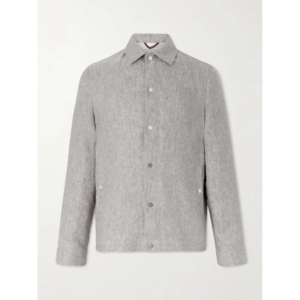 브루넬로쿠치넬리 헴프 리넨 블렌드 트윌 블루종 재킷 46376663163115422