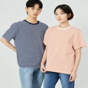 NP2KE403 유니 세미오버핏 싱글 스트라이프 반팔티 5196942