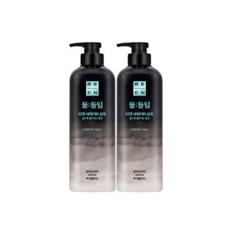  리엔 물들임 새치커버 샴푸 자연갈색 450ml 2개