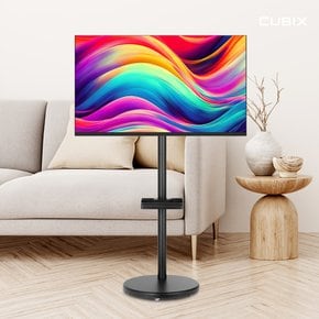 무빙큐빅스 블랙에디션 32인치 FHD QLED 삼탠바이미 퍼스트 셋트 이동식 스마트TV 스탠바이미