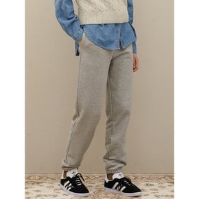 Banding logo sweat jogger pants - Gray