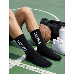 [3PACK] 에센셜 쿠셔닝 스포츠 크루 삭스 블랙