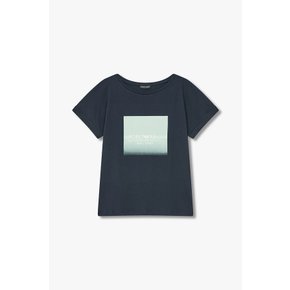 여성 페이드아웃 로고 라운지 티셔츠 0824114511000