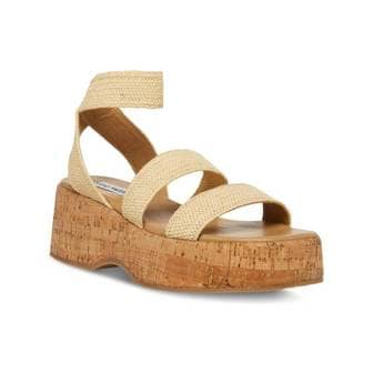 스티브매든 5032400 Steve Madden Sashes Womens Ankle st Manmade Flatform Sandals