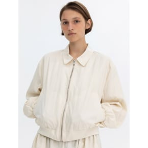 CRISPY BLOUSON JACKET - IVORY