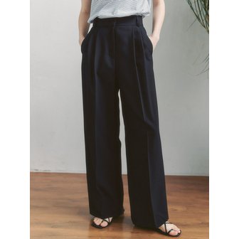 클루니 [3차 리오더] Moment Classic Pintuck Wide Pants - black