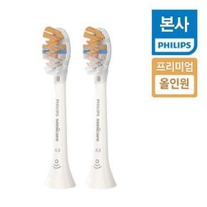 HX9092/67 필립스 소닉케어 A3 프리미엄 올인원 칫솔모 화이트