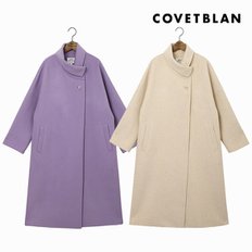 [COVETBLAN] 여성 와이드카라 핸드메이드 코트(V198MCT205W)