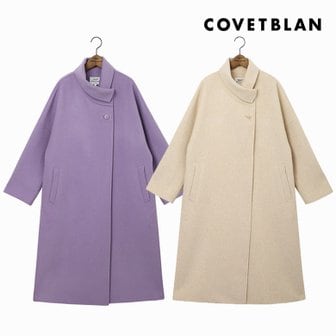 코벳블랑 [COVETBLAN] 여성 와이드카라 핸드메이드 코트(V198MCT205W)