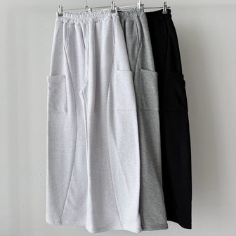 신세계라이브쇼핑 [옷자락] 여성 기모 와이드 밴딩 카고 트레이닝팬츠