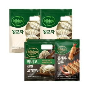 비비고 왕교자 1.05kg 2봉 + 진한고기만두 400g 2봉 + 통새우만두200g