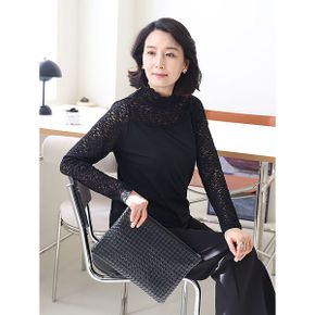 T57508 엘레강스 레이스 모크넥 블라우스 50대 엄마옷_P419847000