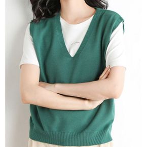 6가지 색상 브이넥 조끼베스트 AB4172_P417522686