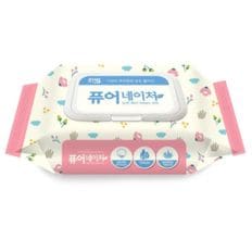 물티슈 크리너 삼정 리빙 퓨어네이처 캡형 100매