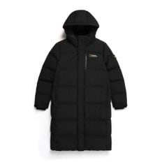 [기존가 399000원] N234WDW860 여성 카이만 프로 롱기장 구스 다운 점퍼 SMALL LOGO BLACK