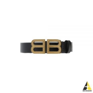 발렌시아가 발렌시아가 BB HOURGL TH BELT 20 NATURAL CALF (673518 1CH04 1000) (BB 로고 벨트)