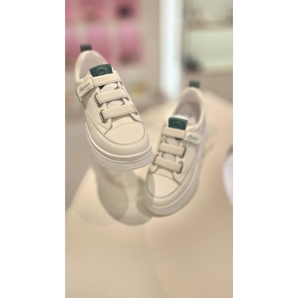 [여주점] 바바라 밴딩끈 소가죽 키높이 스니커즈 AAJ165GN