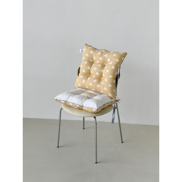 멜팅덕 먼지없는 알러지케어 쿠션 방석 스트랩 푹신한 양면 등받이 반려동물 2size