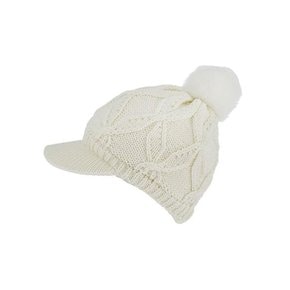 [Dents]Metallic Cable Knit Baker Boy Hat/ 2 Colours / 여성니트모자 / 3-3285