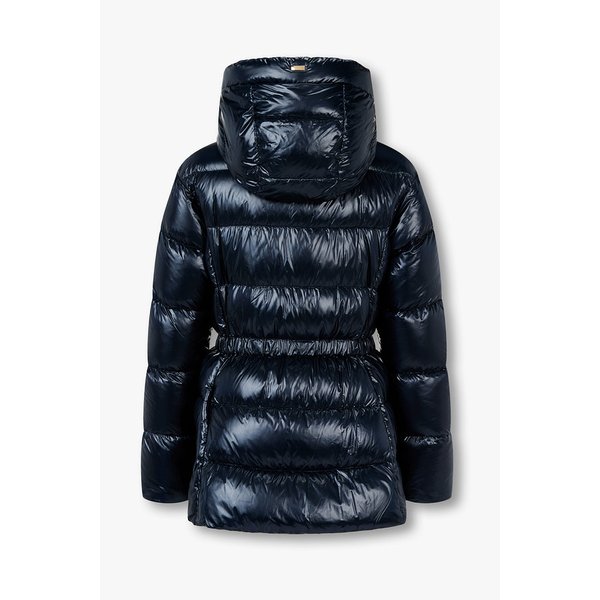 여성 글로시 드로스트링 다운 패딩 자켓 46B5301551000