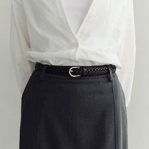 Around belt Woven Dark brown 로서울 우븐벨트