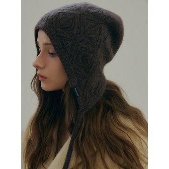 메르헨 Leaf knit bonnet hat_7color