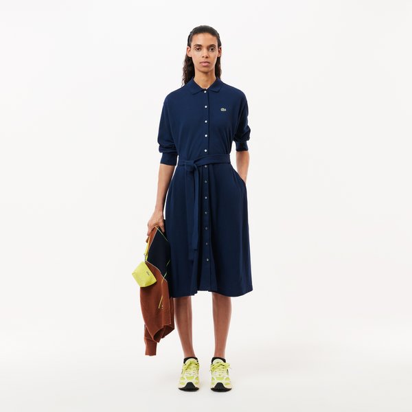 [시흥점] 여성 핏앤플레어 벨티드 풀로 드레스 EF0850-54N