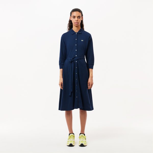 [시흥점] 여성 핏앤플레어 벨티드 풀로 드레스 EF0850-54N