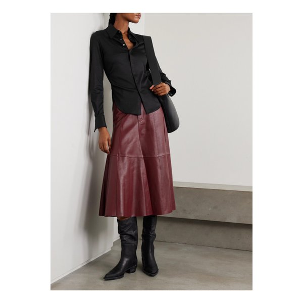 로메아 주름 울 저지 셔츠 블랙 46376663162944495